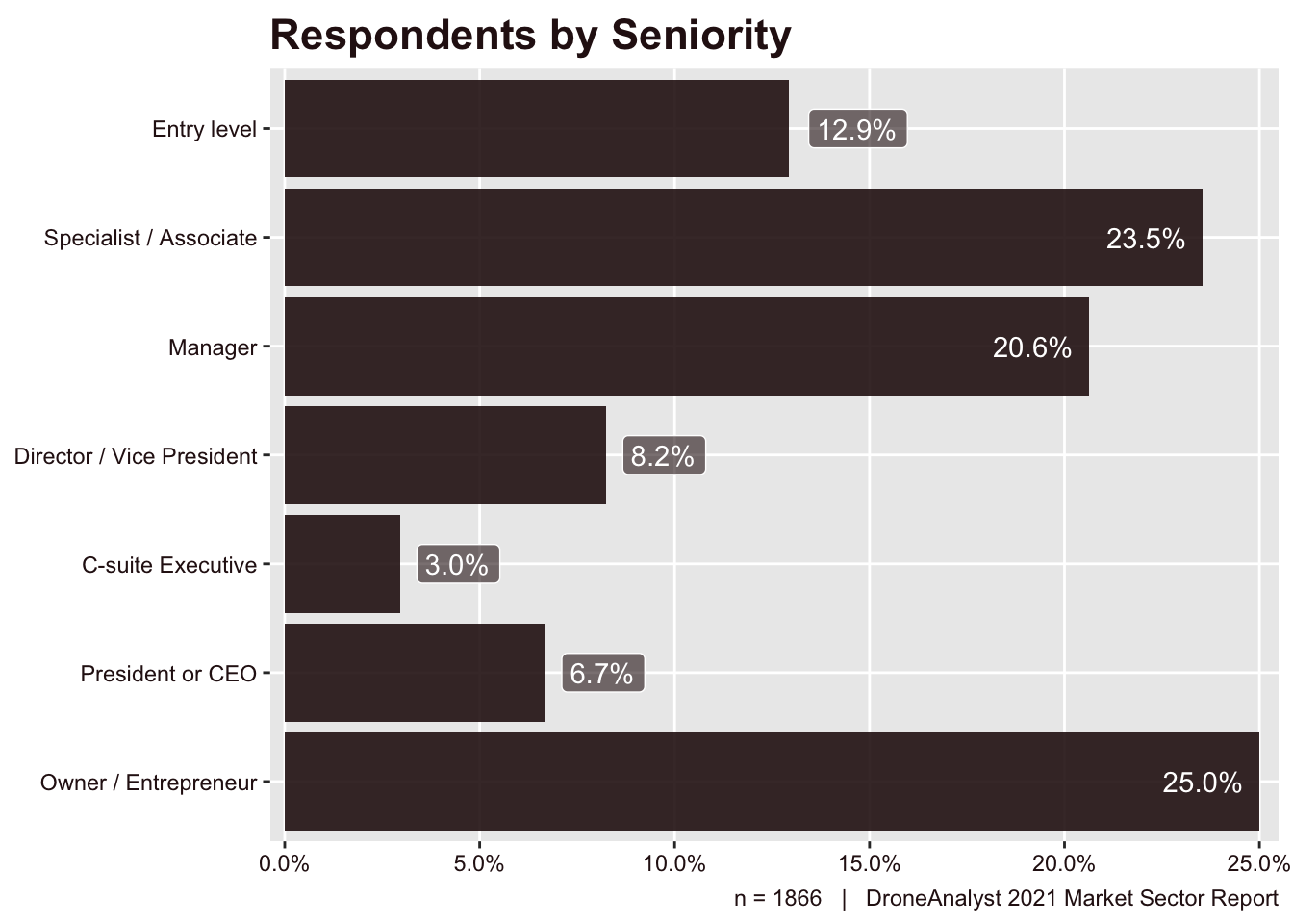 Respondents by Seniority